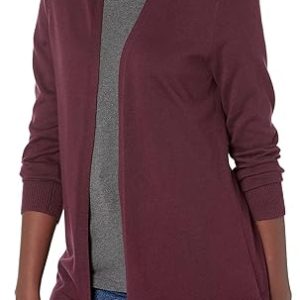 omen's Lightweight Open-Front Cardigan Sweater (Available in Plus Size)